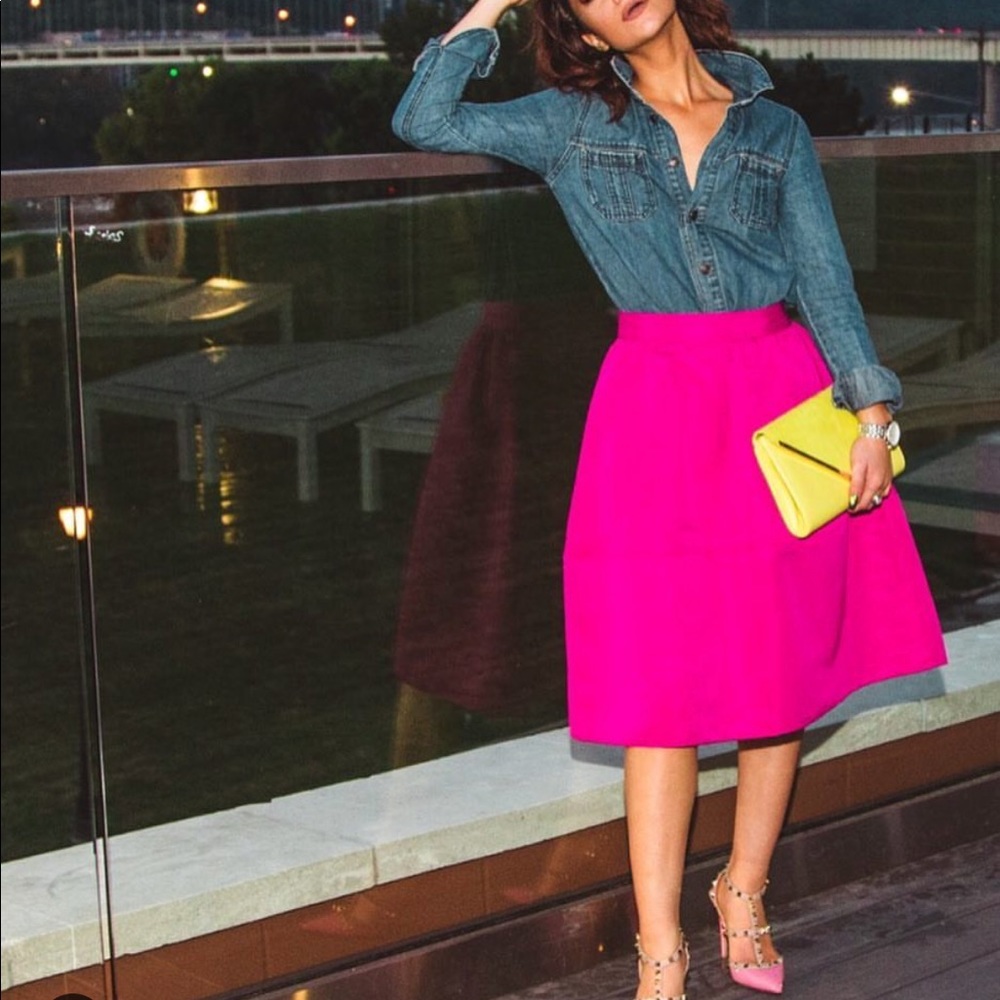 Tea length skirt
